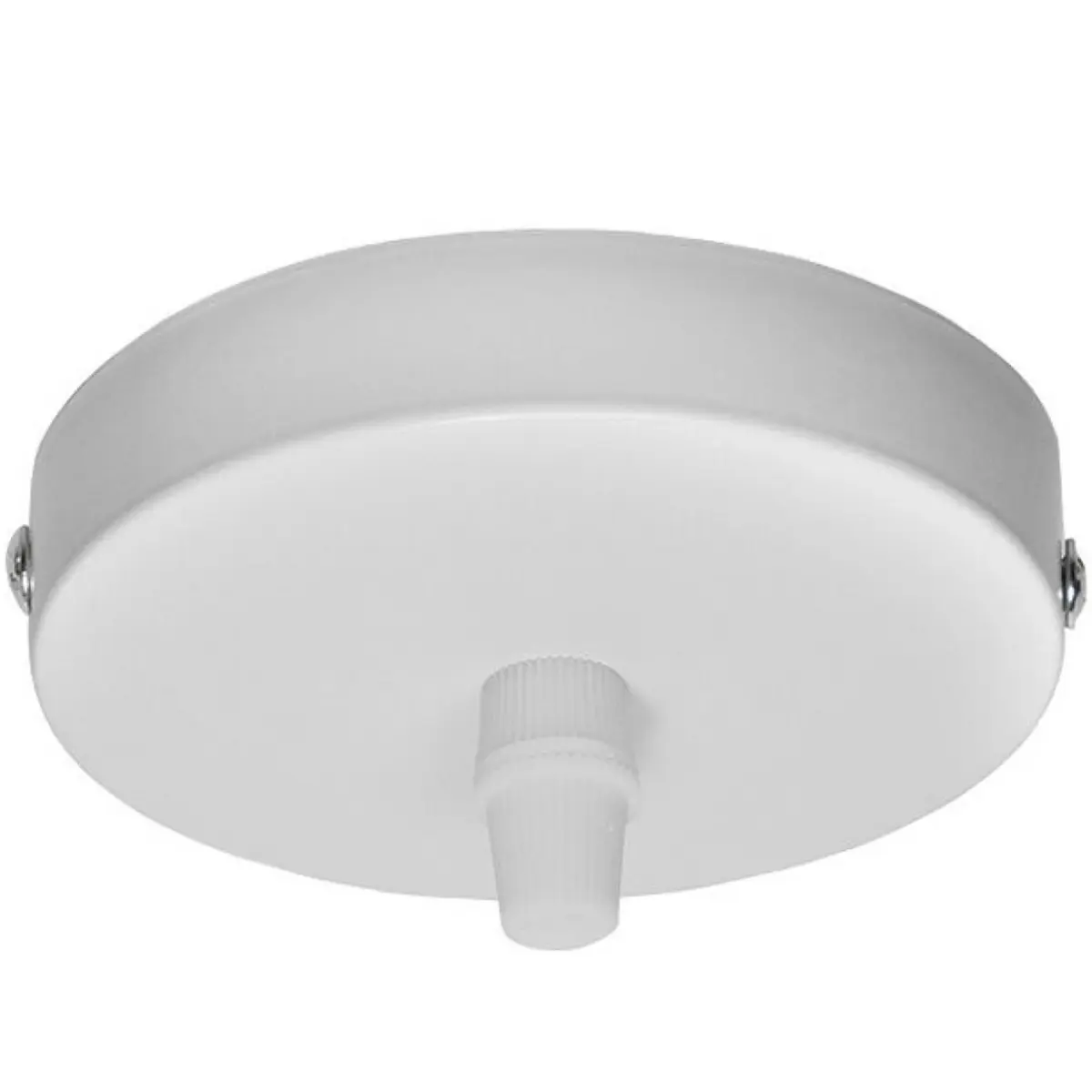 Ροζέτα για κρεμαστά φωτιστικά λευκή στρογγυλή Φ100mm