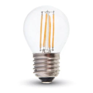 LED λαμπτήρας G45 4W Θερμό E27 Filament