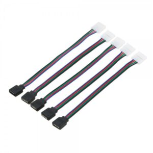 Διπλός κονέκτορας σε PIN με καλώδιο για ταινία LED RGB