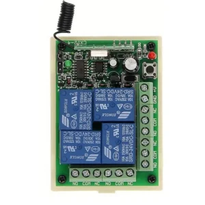 Ασύρματος δέκτης 4 εντολών 24V 4 κανάλια