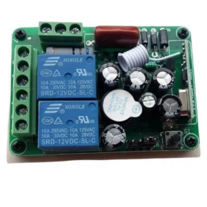 Διακόπτης Ασύρματος δέκτης 2 εντολών 220V 2 κανάλια