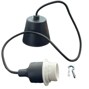 Κρεμαστό φωτιστικό οροφής Μαύρο βιδωτό E27 C10