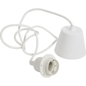 Κρεμαστό φωτιστικό οροφής άσπρο βιδωτό E27 C10