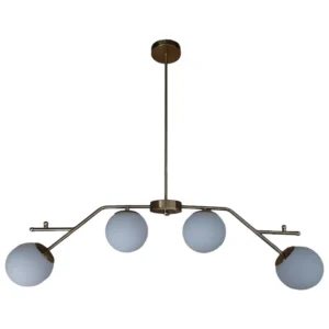 Κρεμαστό φωτιστικό οροφής πολύφωτο 4 λάμπες G9 σε χρυσό ματ χρώμα Serenity 11