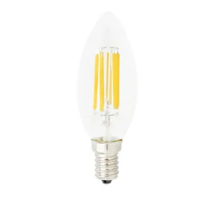 Λάμπα led E14 C35 6W Ψυχρό (6500K) filament, Dimmable