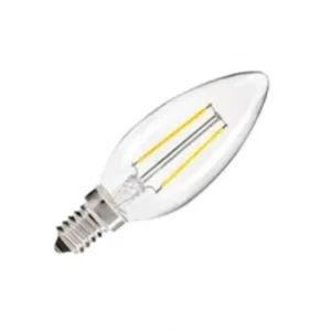 Λαμπτήρας LED E14 C35 2W Θερμό χρώμα, Filament, κερί
