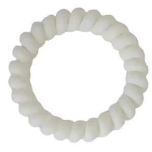 Λαστιχάκι μαλλιών 1 τεμάχιο λευκό