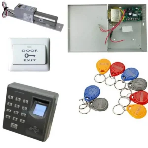 Σετ ηλεκτρομαγνητικής κλειδαριάς με πύρο και πληκτρολόγιο με δακτυλικό αποτύπωμα