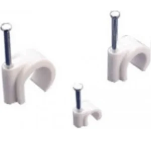 Στήριγμα καλωδίων (ρόκα) στρόγγυλο 10/25 λευκό