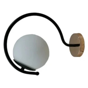 Φωτιστικό τοίχου - Απλίκα με λάμπα G9 σε μαύρο χρώμα με χρυσή γυαλιστερή βάση Serenity 44