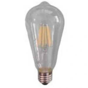 LED Filament Λάμπα Αβοκάντο ST64 E27 230V 6W θερμό λευκό, Dimmable