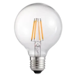 LED λαμπτήρας G80 4W E27 Θερμό Filament