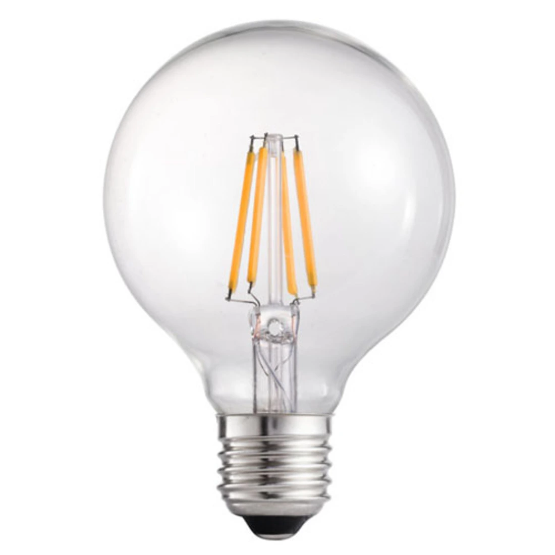 LED λαμπτήρας G80 4W E27 Θερμό Filament