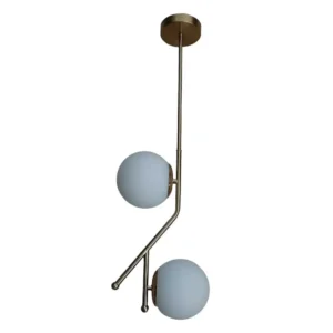 Κρεμαστό φωτιστικό οροφής με 2 λάμπες G9 C10 σε χρυσό ματ χρώμα Serenity 13