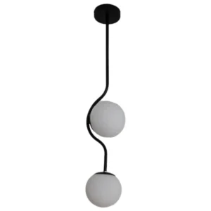 Κρεμαστό φωτιστικό οροφής με 2 λάμπες G9 C10 σε μαύρο χρώμα Serenity 8