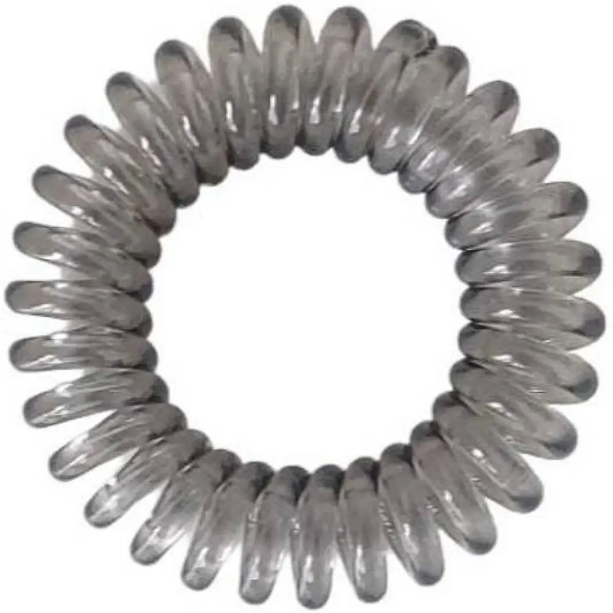 Λαστιχάκι μαλλιών 1 τεμάχιο μαύρο διάφανο