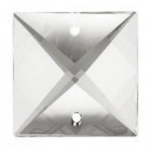 Διαφανής Τετράγωνο Κρύσταλλο Κ9 2,2x2,2 εκ