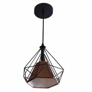 Κρεμαστό φωτιστικό οροφής μονό διαμάντι 20cm με καφέ κάλυμμα E27 C10 CICLIO1B200 Nitorio 64