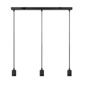 Φωτιστικό κρεμαστό οροφής τριπλό (με 3 καλώδια) E27 R50 SIMPLIA4