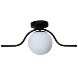 Φωτιστικό οροφής - Πλαφονιέρα σε μαύρο χρώμα με 1 μπάλα και λάμπα g9 Serenity 68