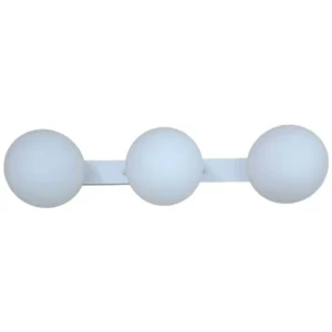 Φωτιστικό τοίχου - απλίκα Serenity 34 με 3 μπάλες 15 εκατοστά σε λευκό χρώμα